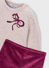Load image into Gallery viewer, PRE ORDER - NEW AW26 Mayoral Girls Velvet Leggings Set 4739 RED/59