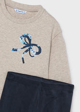 Load image into Gallery viewer, PRE ORDER - NEW AW26 Mayoral Girls Velvet Leggings Set 4739 NAVY/61