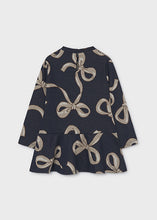 Load image into Gallery viewer, NEW AW26 Mayoral Girls Knit Dress with Handbag 4912 NAVY/12