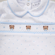 Load image into Gallery viewer, NEW SS24 Spanish Smocked Teddy Babygrow