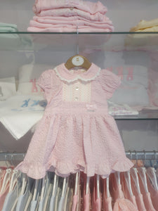 NEW SS24 Mintini Pink Smocked Dress MB5625