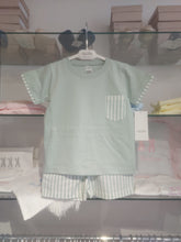 Load image into Gallery viewer, NEW SS24 Rapife Green Striped Shorts Set 5945