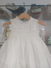 Load image into Gallery viewer, NEW SS24 Kidiwi Girls Viola Ivory Plumeti Smocked Dress EXCLUSIVE