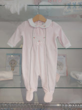 Load image into Gallery viewer, NEW AW24 Spanish Smocked Rose Babygrow PINK 19024