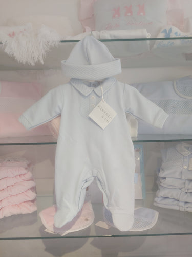 NEW AW24 Pastels & Co Blue Babygrow PA704A