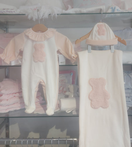 NEW AW24 Deolinda Teddy Hospital Set Peach 242606B