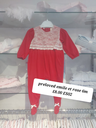 PRELOVED Preloved Emile et Rose Babygrow 6m ES02