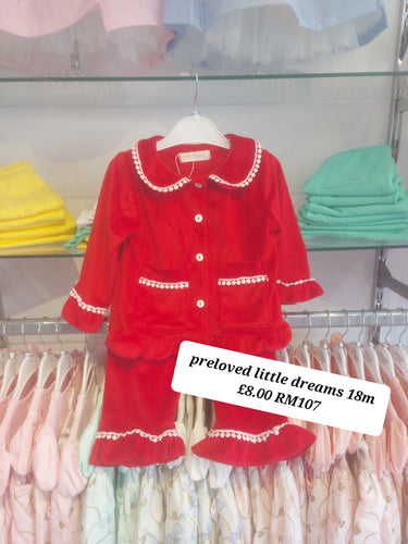 PRELOVED Preloved Little Dreams red pjs 18m RM107