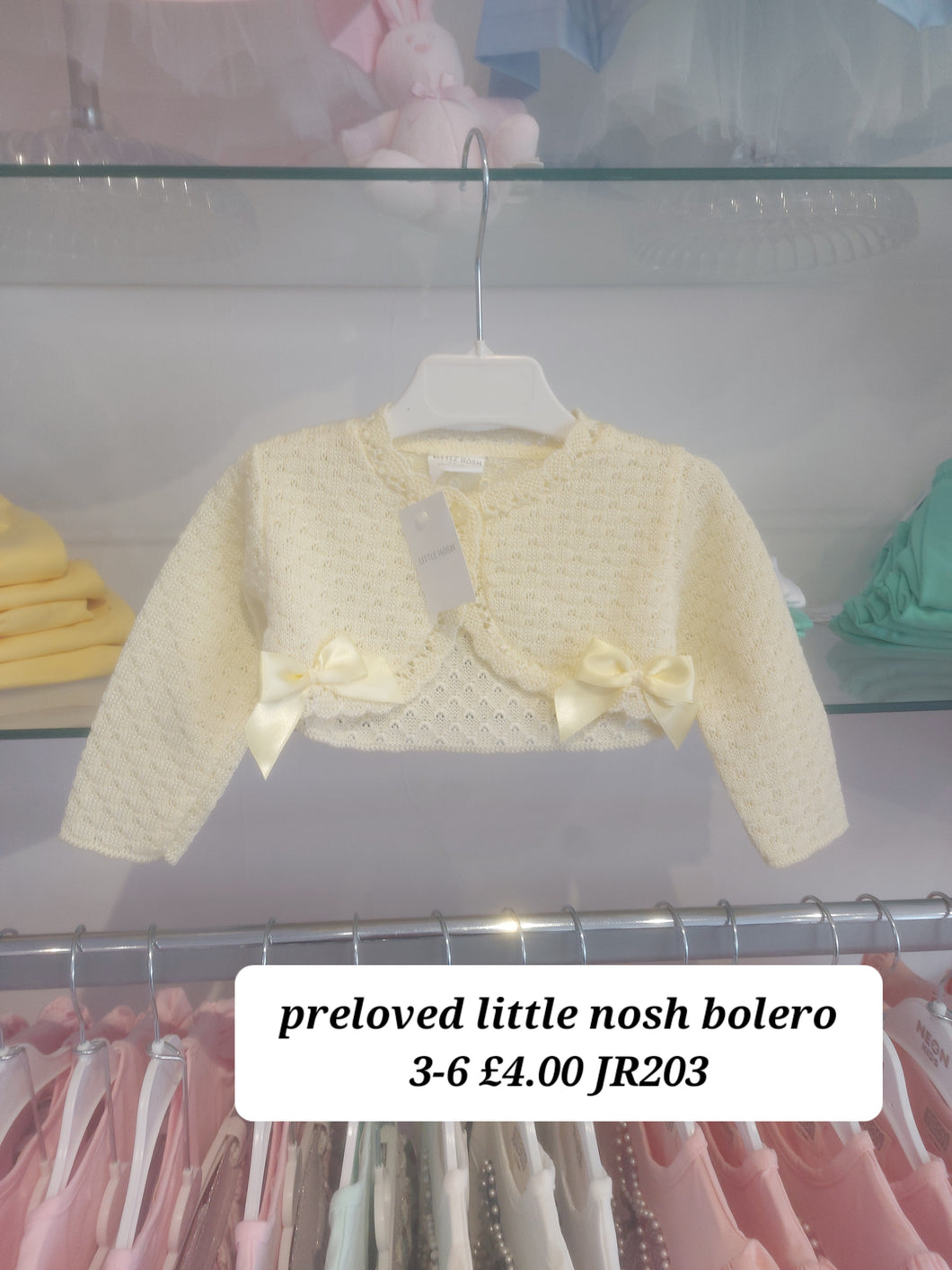 PRELOVED Preloved Little Nosh Bolero 3-6 JR203