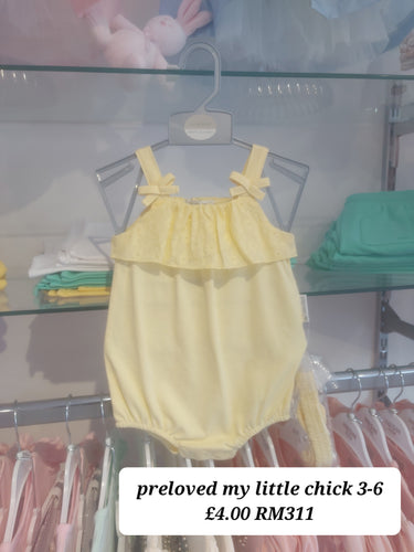 PRELOVED Preloved My Little Chick Romper 3-6 RM311