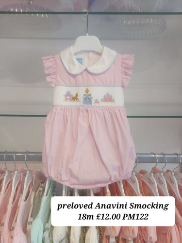 PRELOVED Preloved Anavini Smocked Romper 18m PM122