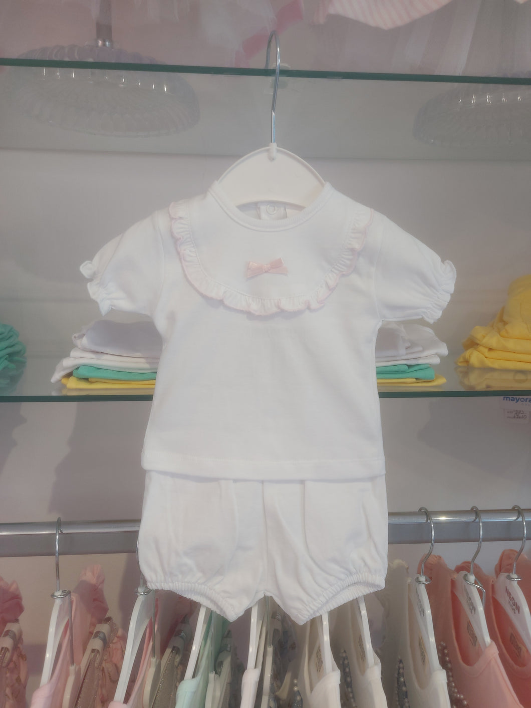 NEW SS25 Spanish Jam Pants Outfit white/pink 61B