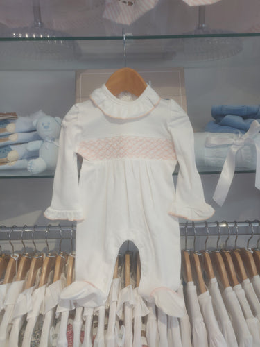 NEW AW25 Smocked Babygrow 10093