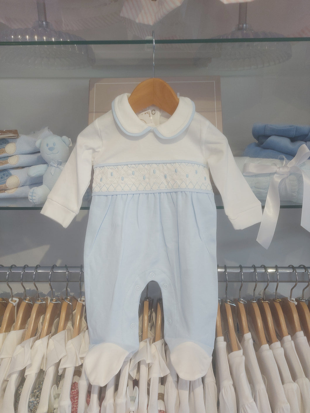 NEW AW25 Smocked Babygrow 10086