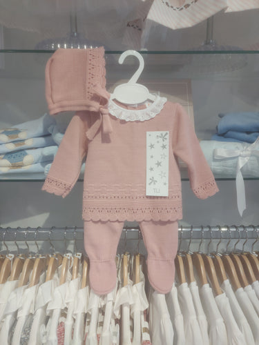 NEW AW25 Knitted Outfit with Bonnet 1136