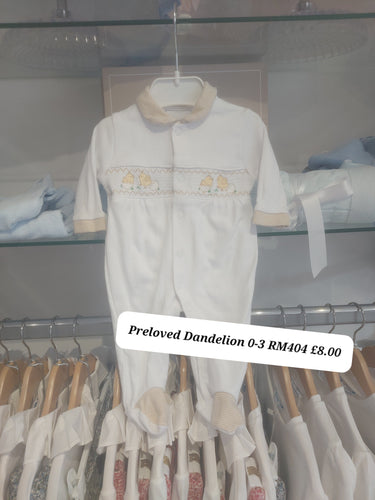 PRELOVED Dandeliom Unisex Babygrow 0-3m RM404