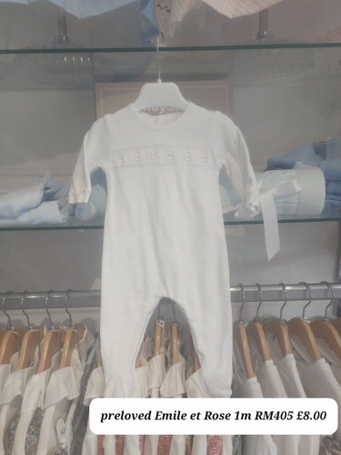 PRELOVED Emile Et Rose Unisex Babygrow 1m RM405