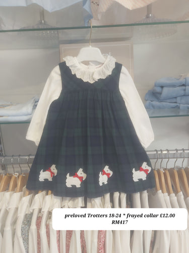 PRELOVED Trotters pinnafore dress 18-24 RM417