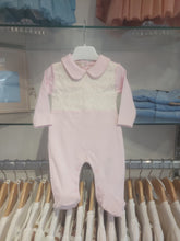 Load image into Gallery viewer, NEW AW25 Pink Smocked Babygrow 10103 PINK