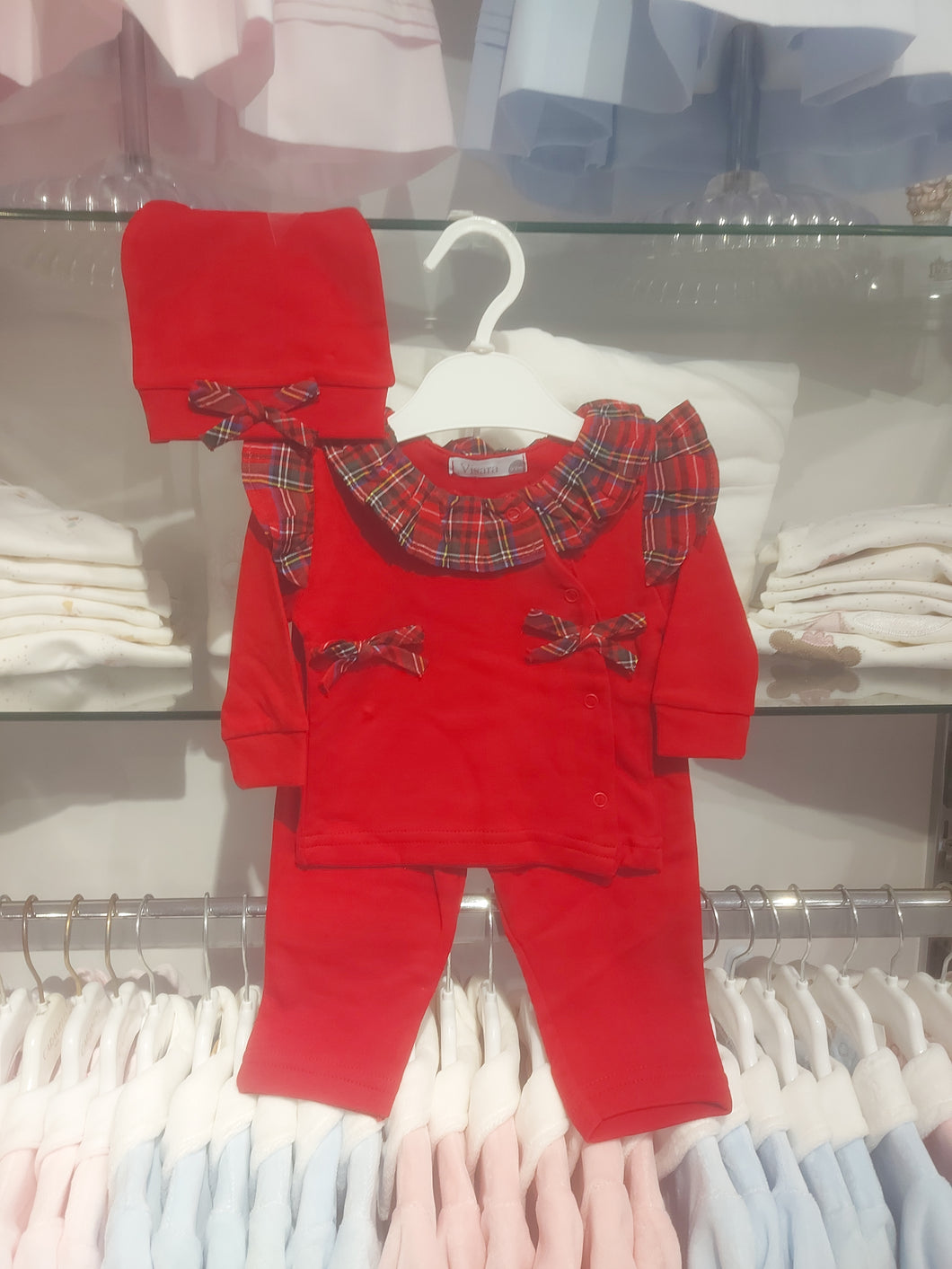 NEW AW25 Girls Tartan Outfit with hat 00251