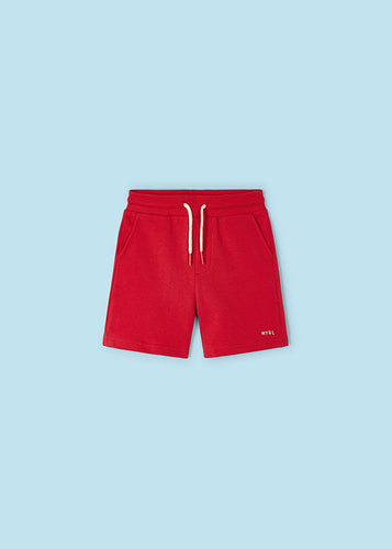 NEW SS24 Mayoral Boys Fleece Shorts Red/10 611