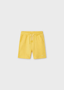 NEW SS24 Mayoral Boys Fleece Shorts Yellow/13 611