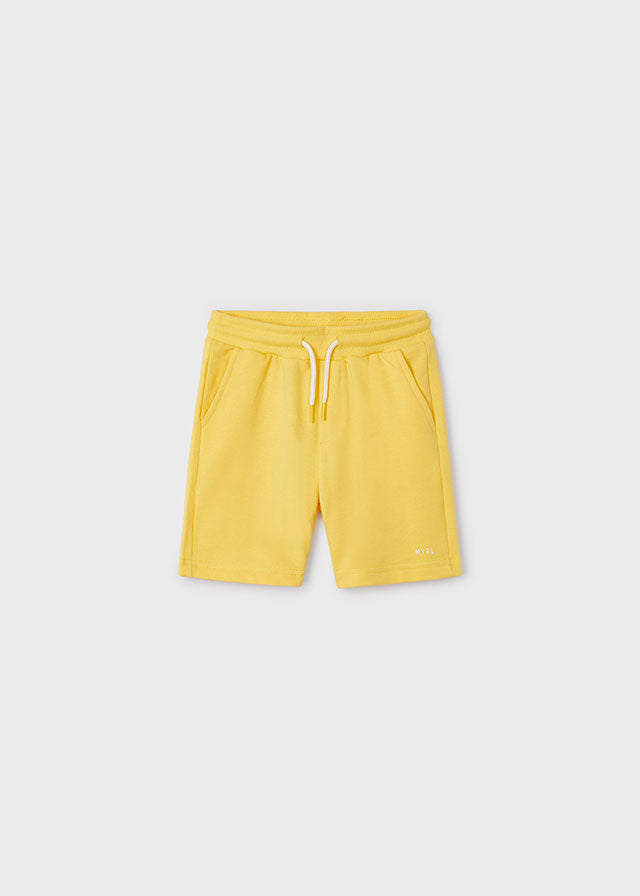 NEW SS24 Mayoral Boys Fleece Shorts Yellow/13 611