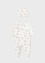 Load image into Gallery viewer, NEW SS24 Mayoral Girls Bunny Babygrow and Hat Set Rose Pink/91 1721