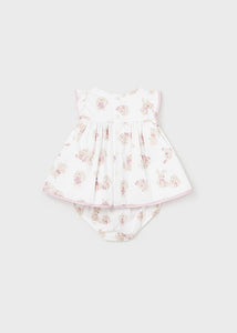 NEW SS24 Mayoral Girls Bunny Dress Pink/34 1807