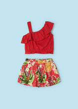 Load image into Gallery viewer, NEW SS24 Mayoral Girls Crepe Shorts Set Red/16 3262