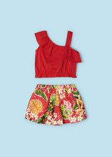 Load image into Gallery viewer, NEW SS24 Mayoral Girls Crepe Shorts Set Red/16 3262