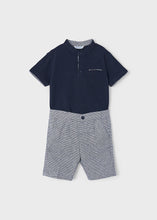 Load image into Gallery viewer, NEW SS24 Mayoral Boys Polo Shorts Set Navy/38 3282