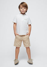 Load image into Gallery viewer, NEW SS24 Mayoral Boys Polo Shorts Set Stone/39 3282