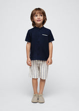 Load image into Gallery viewer, NEW SS24 Mayoral Boys Linen Shorts Set Navy/43 3283