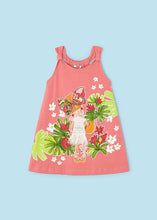 Load image into Gallery viewer, NEW SS24 Mayoral Girls Printed Dress Coral/84 3943