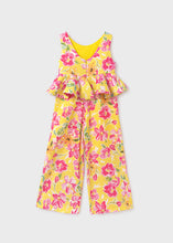 Load image into Gallery viewer, NEW SS24 Abel and Lula Girls Printed Jumpsuit Yellow 5265