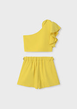 Load image into Gallery viewer, NEW SS24 Abel and Lula Girls Crepe Shorts Set Yellow 5272