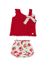 Load image into Gallery viewer, NEW SS24 Juliana Girls Red Floral Jam Pants Outfit 24088