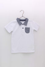 Load image into Gallery viewer, NEW SS24 Foque Boys Navy Checked Shorts Set 2414929