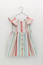 Load image into Gallery viewer, NEW SS24 Foque Girls Striped Dress 2416952