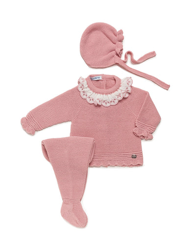 NEW AW24 Juliana Dusky Pink Knitted Outfit 24541