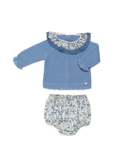 NEW AW24 Juliana Girls Blue Floral Jam Pants Outfit 24590