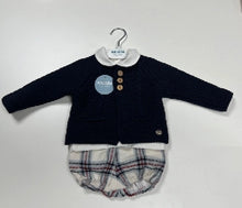 Load image into Gallery viewer, NEW AW24 Juliana Boys Navy Check 3 Piece Outfit 24766