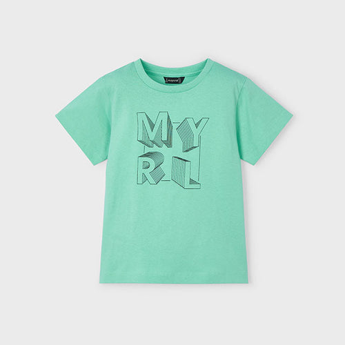 PRE ORDER - NEW SS25 Mayoral Boys T Shirt 170 Aqua/22