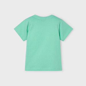 PRE ORDER - NEW SS25 Mayoral Boys T Shirt 170 Aqua/22