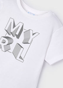 PRE ORDER - NEW SS25 Mayoral Boys T Shirt 170 White/28