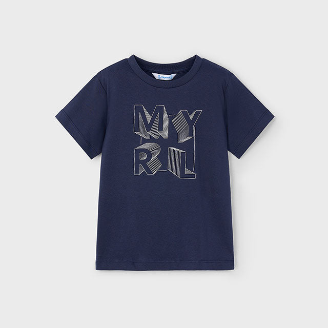 PRE ORDER - NEW SS25 Mayoral Boys T Shirt 170 Navy/30