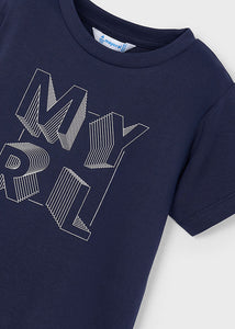 PRE ORDER - NEW SS25 Mayoral Boys T Shirt 170 Navy/30