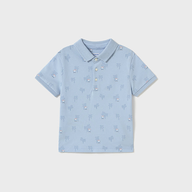 PRE ORDER - NEW SS25 Mayoral Boys Polo Top 1109 Sky/66