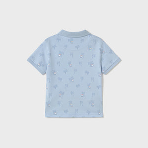 NEW SS25 Mayoral Boys Polo Top 1109 Sky/66